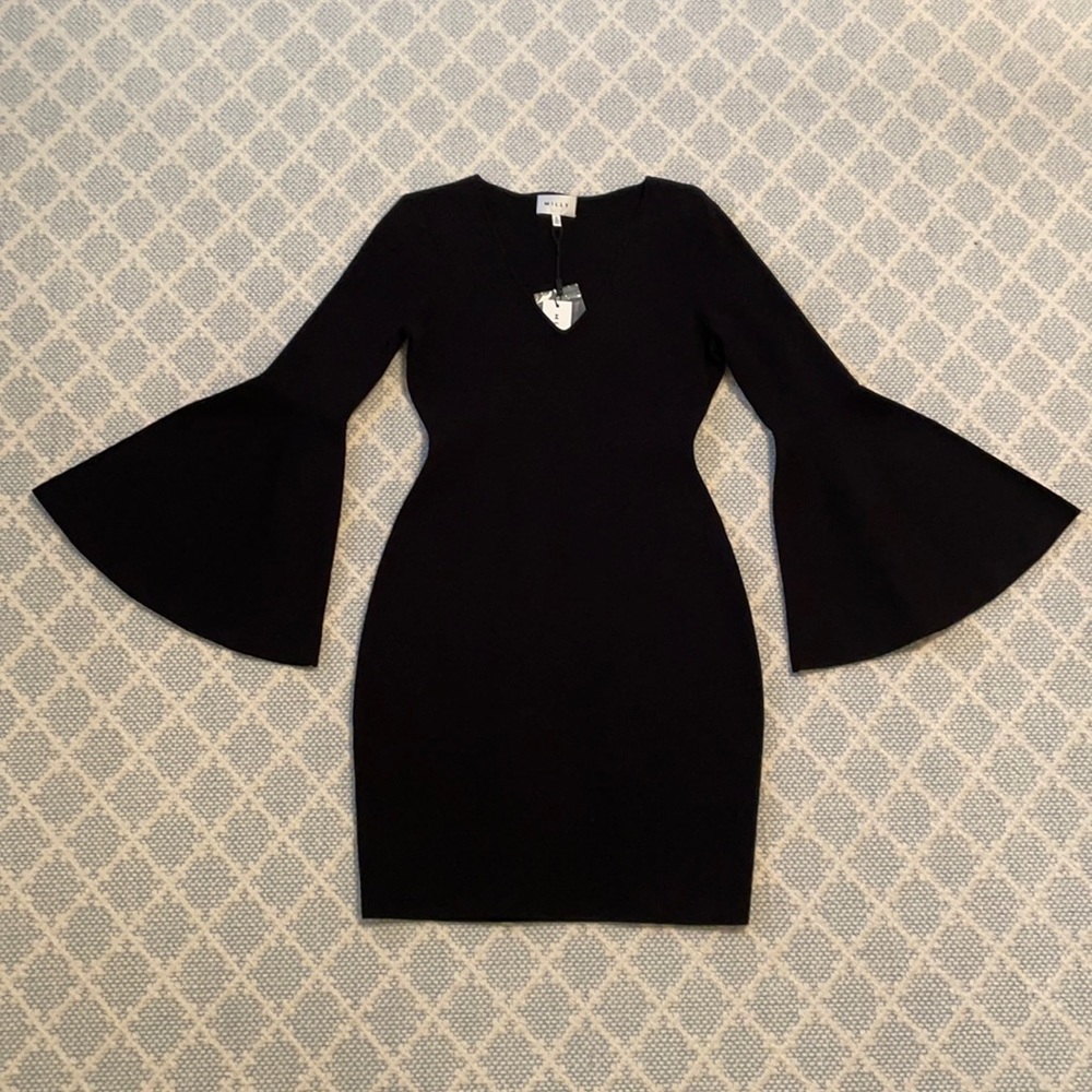 Milly NEW with tags V-Neck Swing Sleeve Dress